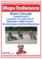 Mopoendurance 11.6.2022 Kimi Circuit Lappeenranta 4 h