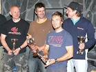 Kuljettajat vasemmalta alkaen Jussi Haapanen, Mika Kortesluoma, Samuli Magga ja Mikko Hanninen